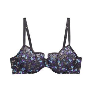 Savage X Fenty Butterfly Lace Balconette Bra 32D